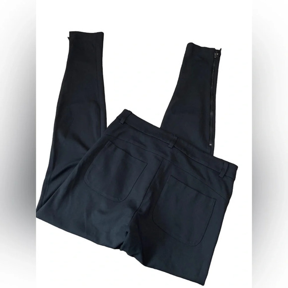 WOMENS VINCE CHARCOAL GRAY LEGGING SKINNY PANTS W/ANKLE ZIP SIZE 6 - Picture 2 of 4